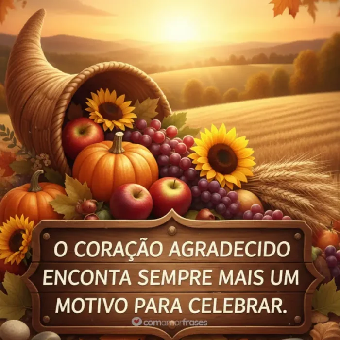 Dia da Gratidão Frase para Status