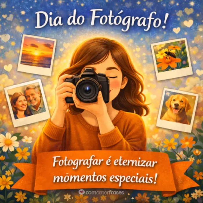 Feliz Dia do Fotógrafo Frases