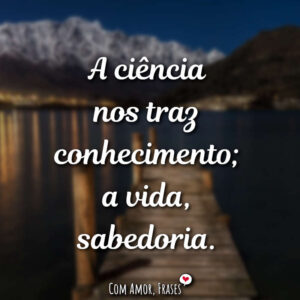 A ciência nos…