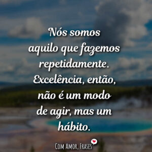 Nós somos aquilo…