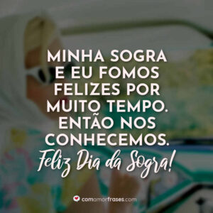 Minha sogra e eu fomos felizes por muito tempo. Então nos conhecemos. Feliz Dia da Sogra!