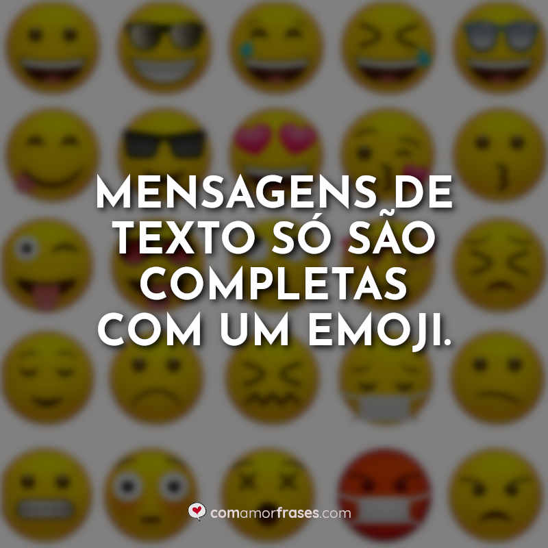 Frases do Dia do Emoji: Mensagens de texto.