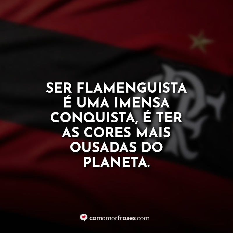 Frases do Flamengo: Ser Flamenguista é.