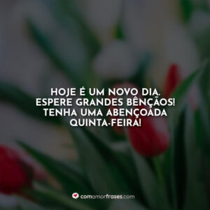 Frases de Bom Dia Quinta-feira Abençoada - Com Amor, Frases Frases de Bom Dia Quinta-feira Abençoada - Com Amor, Frases