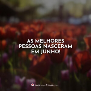 As melhores pessoas nasceram em junho!