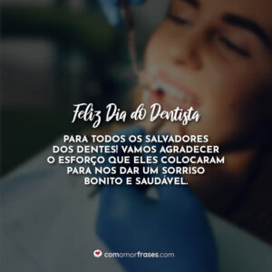 Feliz Dia do Dentista para todos os salvadores dos dentes! Vamos agradecer o esforço que eles colocaram para nos dar um sorriso bonito e saudável.