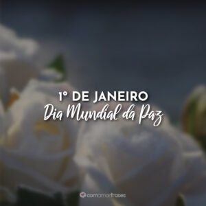 1º de Janeiro — Dia Mundial da Paz
