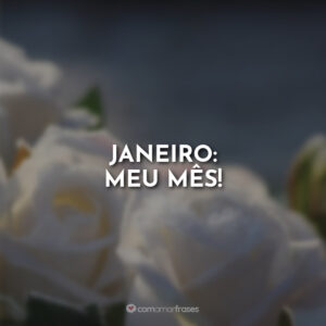 Janeiro: Meu mês!