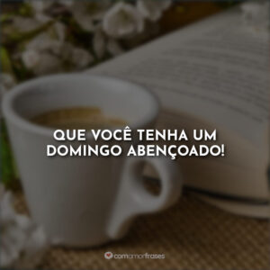 Que você tenha um domingo abençoado!