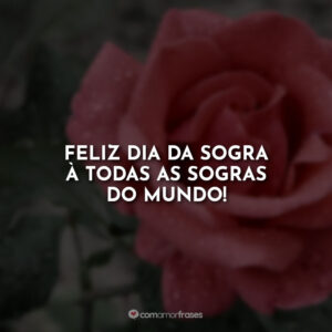 Feliz Dia da Sogra à todas as sogras do mundo!