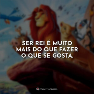 Ser rei é muito mais do que fazer o que se gosta.