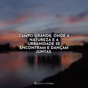 Campo Grande, onde a natureza e a urbanidade se encontram e dançam juntas.
