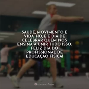 Saúde, movimento e vida. Hoje é dia de celebrar quem nos ensina a unir tudo isso. Feliz Dia do Profissional de Educação Física!