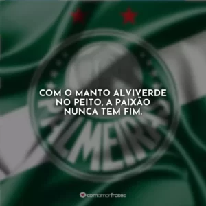 Com o manto alviverde no peito, a paixão nunca tem fim.