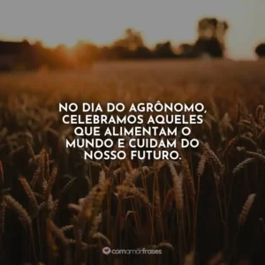No Dia do Agrônomo, celebramos aqueles que alimentam o mundo e cuidam do nosso futuro.