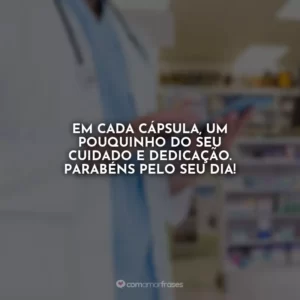 Feliz Dia do Farmacêutico! A todos os farmacêuticos que tornam nossa vida mais saudável!