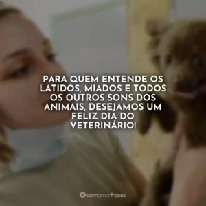Para quem entende os latidos, miados e todos os outros sons dos animais, desejamos um Feliz Dia do Veterinário!