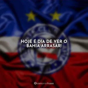 Hoje é dia de ver o Bahia arrasar!