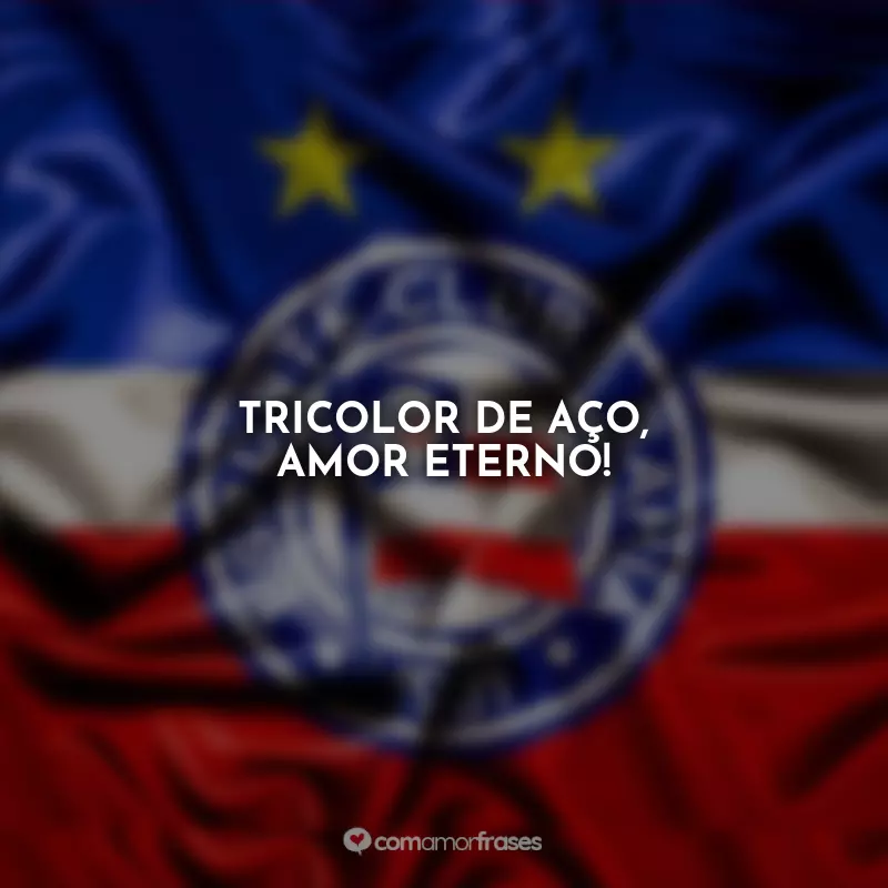 Frases do Bahia: Tricolor de aço, amor eterno!