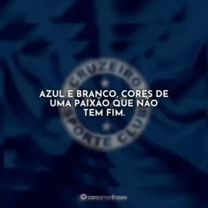 Azul e branco, cores de uma paixão que não tem fim.
