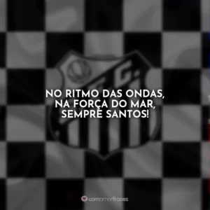 No ritmo das ondas, na força do mar, sempre Santos!