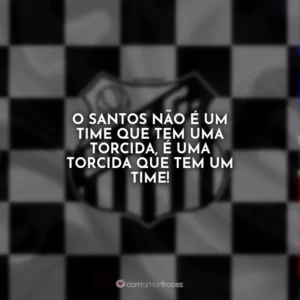O Santos não é um time que tem uma torcida, é uma torcida que tem um time!
