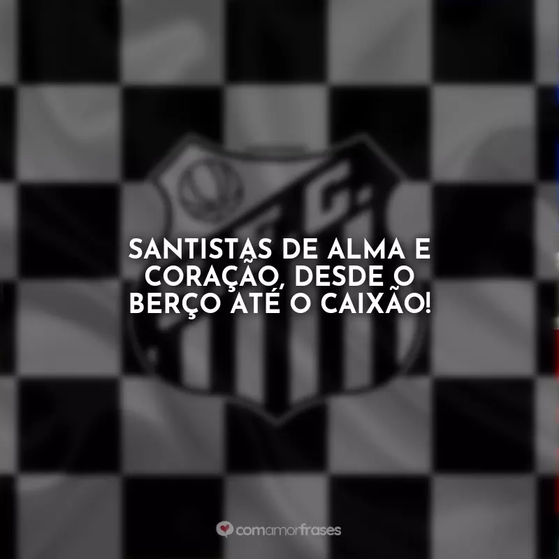 Frases Santos Futebol Clube: Santistas de alma e coração, desde o berço até o caixão!