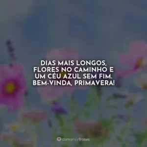Dias mais longos, flores no caminho e um céu azul sem fim. Bem-vinda, primavera!