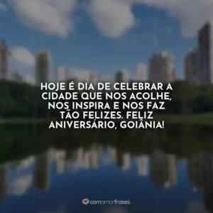 Hoje é dia de celebrar a cidade que nos acolhe, nos inspira e nos faz tão felizes. Feliz aniversário, Goiânia!