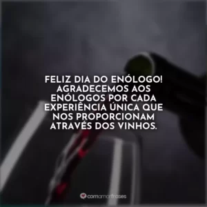 Feliz Dia do Enólogo! Agradecemos aos enólogos por cada experiência única que nos proporcionam através dos vinhos.