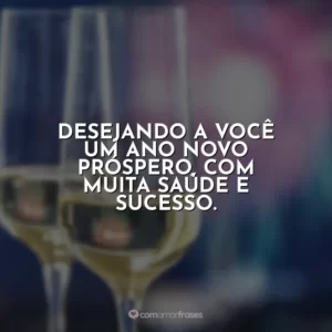 Desejando a você um Ano Novo próspero, com muita saúde e sucesso.