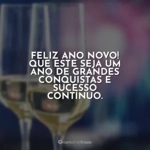 Feliz Ano Novo! Que este seja um ano de grandes conquistas e sucesso contínuo.