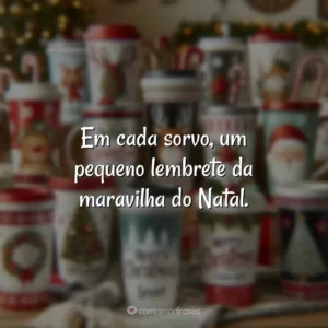 Em cada sorvo, um pequeno lembrete da maravilha do Natal.