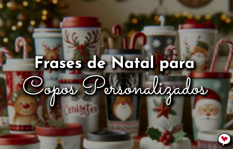 Frases de Natal para Copos Personalizados