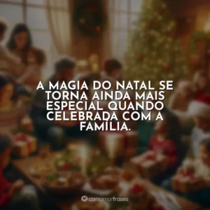 A magia do Natal se torna ainda mais especial quando celebrada com a família.