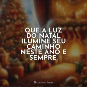 Que a luz do Natal ilumine seu caminho neste ano e sempre.