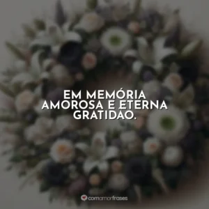 Em memória amorosa e eterna gratidão.