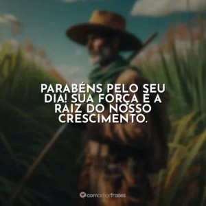 Parabéns pelo seu dia! Sua força é a raiz do nosso crescimento.