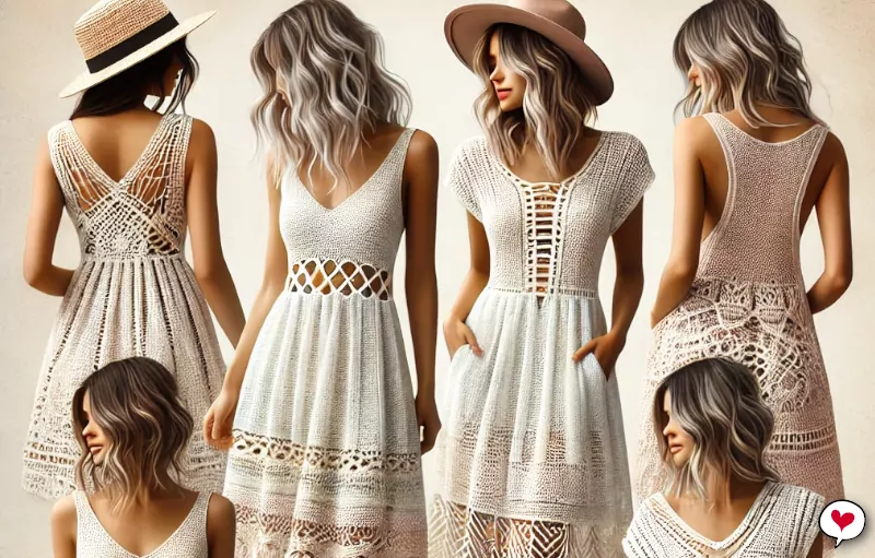 20 Modelos de Vestidos de Praia de Crochê