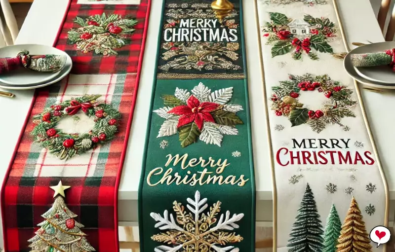 26 Inspirações para Trilho de Mesa para o Natal