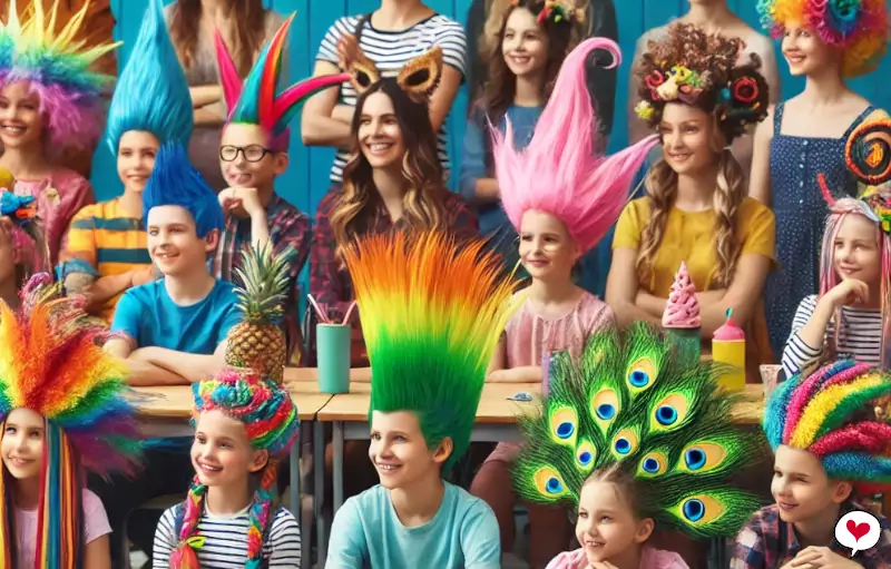 cabelo maluco infantil ideias