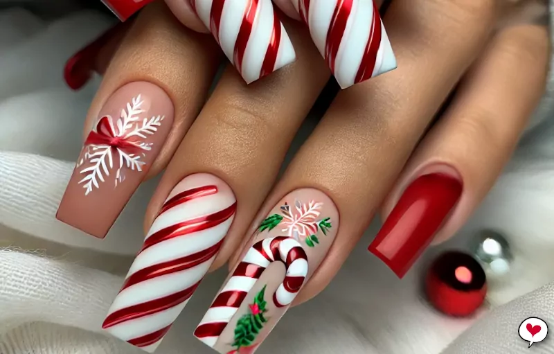 21 Inspirações de Unhas para o Natal: Glamour e Elegância