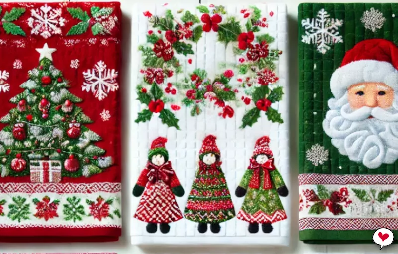17 Modelos de Panos de Prato Natalinos: Deixe sua Cozinha no Clima de Natal
