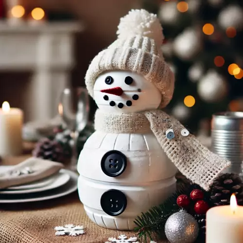 boneco neve natal reciclagem