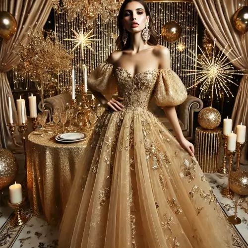 looks de ano novo vestido bufante