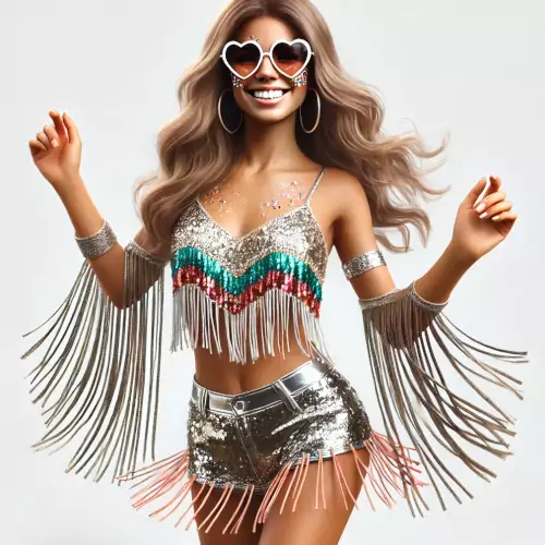 looks carnaval de rua prateado