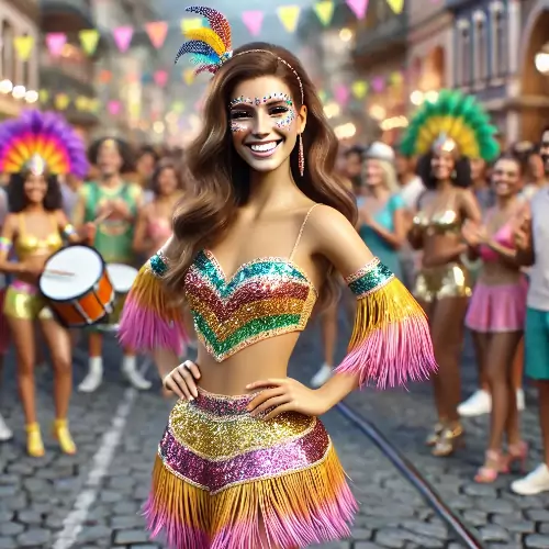looks femininos carnaval glitter