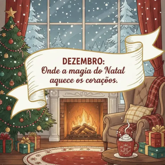 Dezembro: Onde a magia do Natal aquece os corações.
