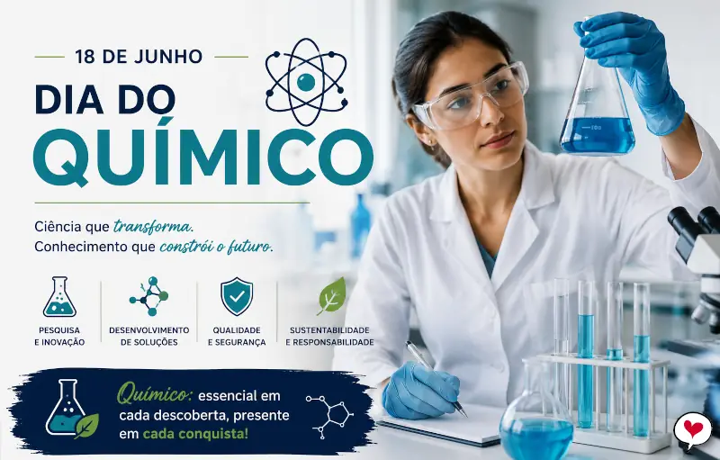Frases de Homenagem ao Dia do Químico (18 Junho)