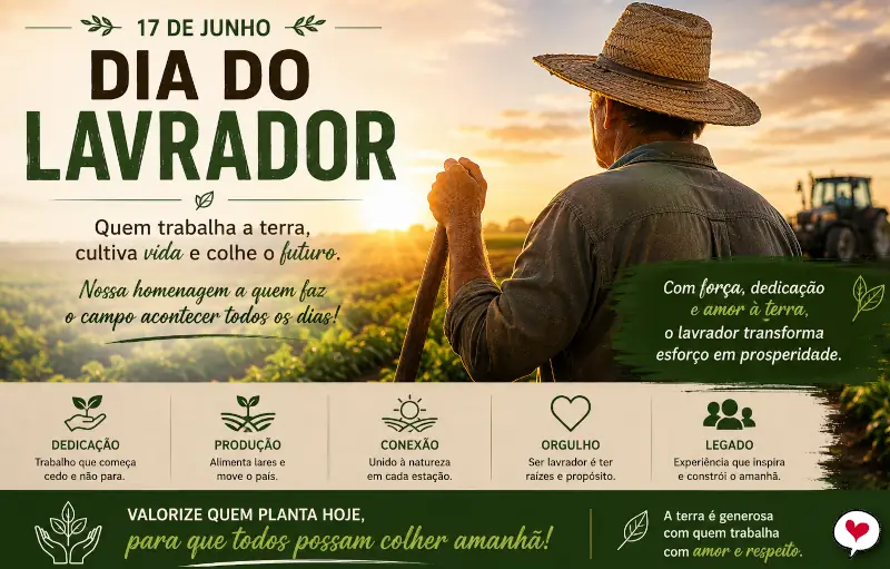 Frases para o Dia do Lavrador (17 de Junho)